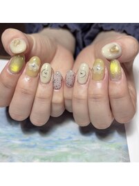 花/マグネット/春ネイル