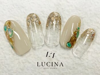 ネイルスタジオ ルキナ(LUCINA)/C-331 大人上品シェルネイル