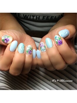 ネイルサロンアンドスクールエムズブロッサム(Nailsalon & school M's Blossom)/ジェルアートやり放題コース