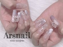 アルスネイル(Ars nail)/ピンクマグネットフレンチ