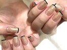 細フレンチネイル