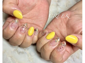 クリーク(CREEK)/クリアベースフラワースカルプ