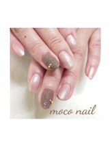 モコネイル(moco nail)/☆ワンカラー2本アート☆