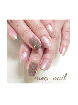 モコネイル(moco nail)/☆ワンカラー2本アート☆