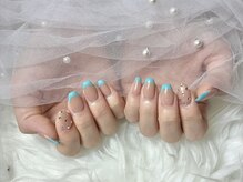 イーアップ(e-up)/夏色フレンチネイル