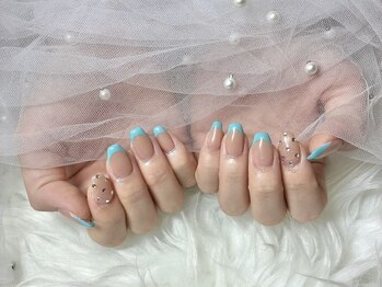 イーアップ(e-up)/夏色フレンチネイル