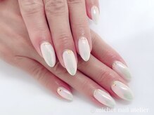 ミケ/ホワイト×オーロラミラー