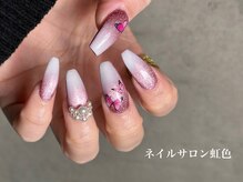 ネイルサロン 虹色