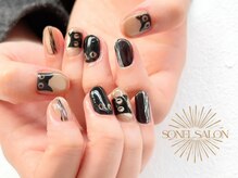 ソネルサロン 駒込店(SONEL SALON)/持ち込みデザイン☆手書き猫♪