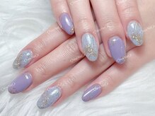 ノア ネイル(Noa Nail)/マーブルネイル　ラメネイル