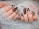 チップ長さだしレースネイル