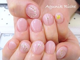 【押し花ネイル】