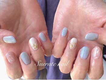 スエルテ ネイルサロン 北千住店/ボタニカル×夏ネイル ¥7000