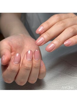 ネイルベベ(Nail bebe)/グラデ×スキニーフレンチ