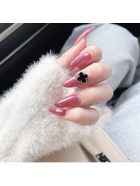 【ガーリーピンクネイル】