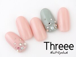 ストーングラデーションネイル