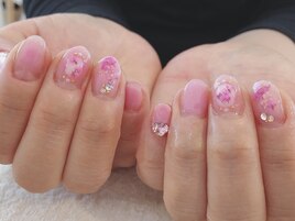 お花埋め込み