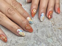 ネイル スタジオ イナンナ(Nail Studio INANNA)/Flower×Metalparts♪