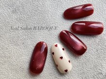 ネイルサロン バロック(Nail Salon BAROQUE)/ハートホロネイルデザイン
