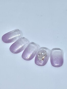 ネイルハウス安气子 新丸ビル店/ラメグラ/ジェル/シェラっク