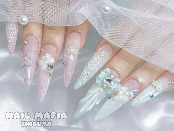 ネイルマフィア 渋谷(NAIL MAFIA)の写真/<自然かつ美しいフォルム>深爪・折れてしまった爪・短いお爪も綺麗に長さだし♪モチの良さも◎