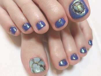 【foot】天然石アート