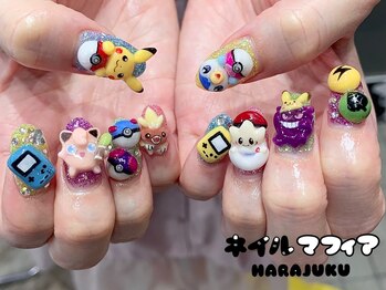 ネイルマフィア 原宿(NAIL MAFIA)/3Dネイル/痛ネイル/キャラネイル