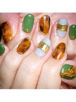 エンヴィ(ENVY)/べっこうネイル