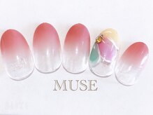 ミューズ MUSE 四街道大日店/フラワー夏カラーグラデーション