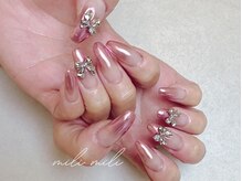 ミリ ミリ(mili mili)/ミラーグラデ×リボン