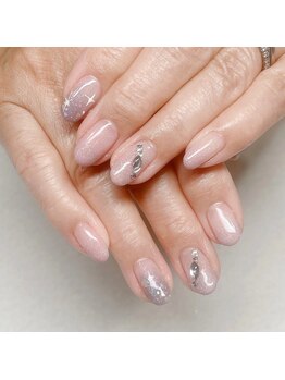 センスネイル(Sense nail)/グラデーション×ストーン