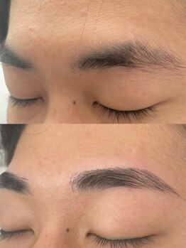 アライズ 長岡(ARISE)の写真/かっこよくなりたい男子必見★骨格に合わせた眉デザインをご提案いたします◎お目元を綺麗にして清潔感UP♪