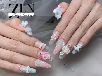 ゼン ネイル デザイン 池袋(ZEN NAIL DESIGN)/* 長 さだしやり放題×つけ放題