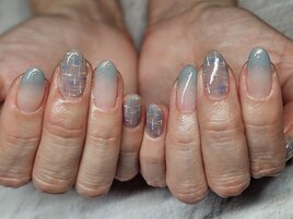 ブルーツイードネイル【岡山】