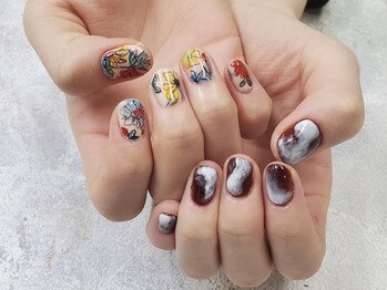 イビズ 新宿店(eviz)/フラワーネイル