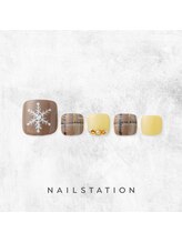 ネイルステーション リンクスウメダ店(NAIL STATION)/チェックネイル／パラジェル