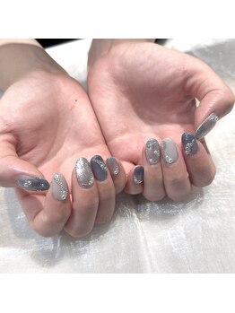 モンシャブラン(Mon Chat Blanc)/お客様ネイル☆