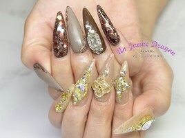 【ロングネイル】アシメネイル