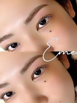 エメ(eme)の写真/高品質な施術×完全個室のお洒落サロン☆23時まで営業で仕事終わりに、イベント前にお目元を可愛く♪