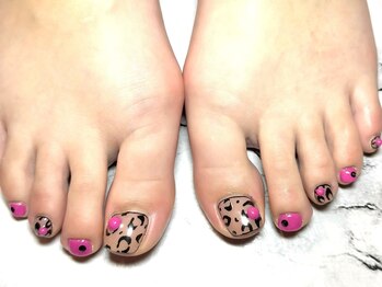 ネイルサロンブリス(nail salon Bliss)/☆個性派レオーパード柄ネイル☆