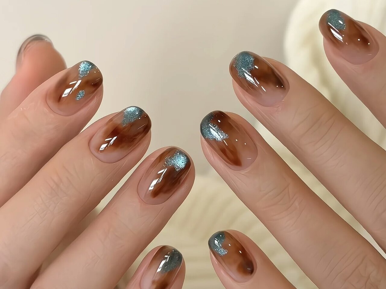 琥珀/べっ甲ネイル：PG012845296｜ベストネイル 渋谷109前店(Best Nail