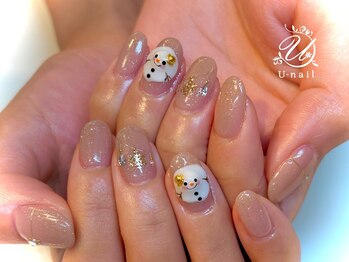 ユーネイル(U-nail)/雪だるまネイル