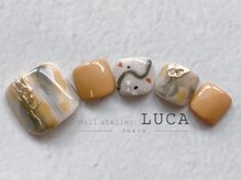 ネイルアトリエルカ(nail atelier LUCA)/W-890 秋色ニュアンスフット