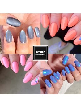 アンバー(amber)の写真/ネイルが初めての方にも、ちょっと凝ったデザインがしたい方にもオススメ◎お客様の理想のデザインを☆