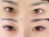 【まつエク　フラットラッシュ 120本(ケア付き)】お目元はっきり|華やかに◎