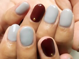 冬のワンカラーネイル