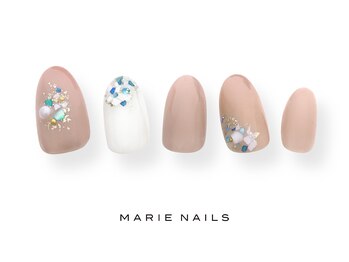 マリー ネイルズ いわきラトブ店(MARIE NAILS)/定額6600円税込　シンプル0527b