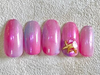 レイネイル 岐阜茜部店(RAY NAIL)/ニュアンスピンクオーロラ