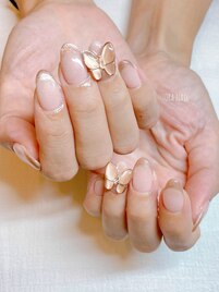 蝶々ネイル