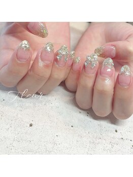 フルール(fleur)/ラメグラ×リボン